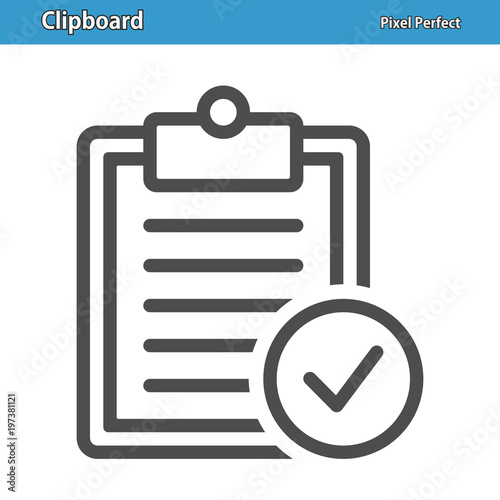 Clipboard Icon. EPS 8 format.
