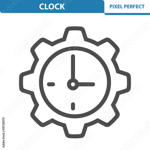 Clock Icon. EPS 8 format.