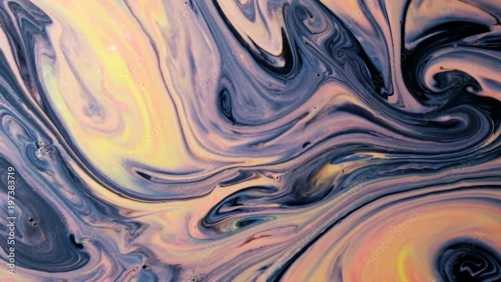 Abstract psychedelic background. Ink slowly float in milk slow motion Abstract psychedelic background. Ink slowly float in milk slow motion