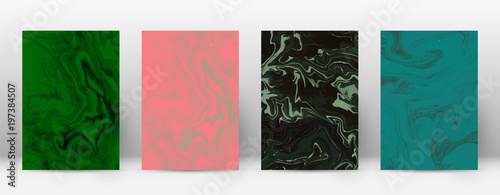 Abstract cover. Modern design template. Admirable suminagashi marble. Minimalistic hipster flyer design. Appealing trendy abstract cover. Vector illustration.