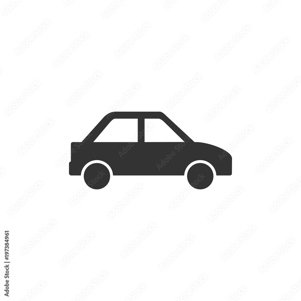 Car icon, auto sign, vector illustration. Flat design.