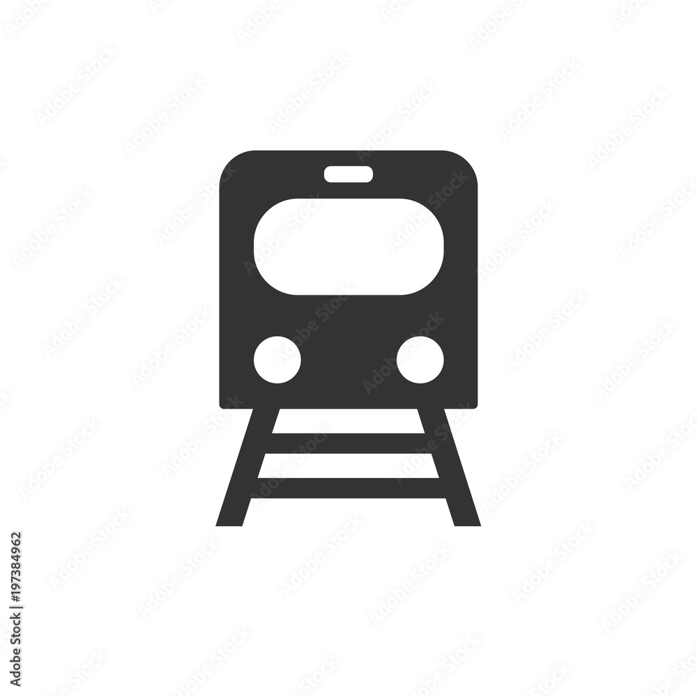 Train icon, vector illustration. Flat design. Train icon, vector illustration. Flat design.