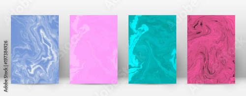 Abstract cover. Modern design template. Admirable suminagashi marble. Minimalistic hipster flyer design. Amazing trendy abstract cover. Vector illustration.