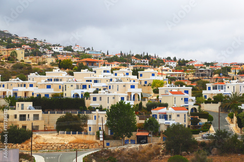 Modern Cyprus village in the mountains © anatoliil