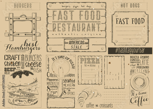 Fast Food Restaurant Placemat