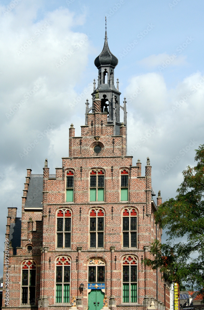 Fototapeta premium Culemborg detail of the former historic city-hall