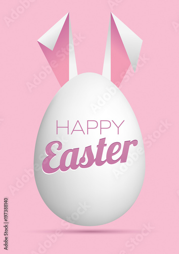 Buona Pasqua auguri con uovo
