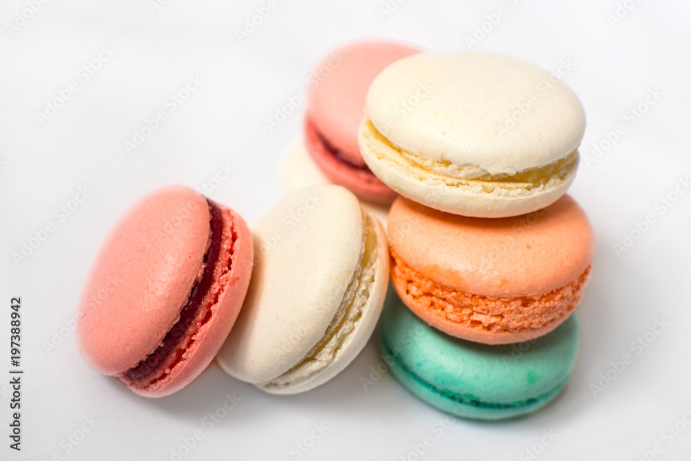 Sweet and bright start of the day with macaroons Sweet and bright start of the day with macaroons