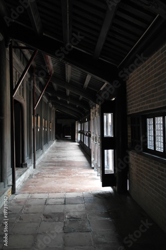 Corridor of old building  Vietnam