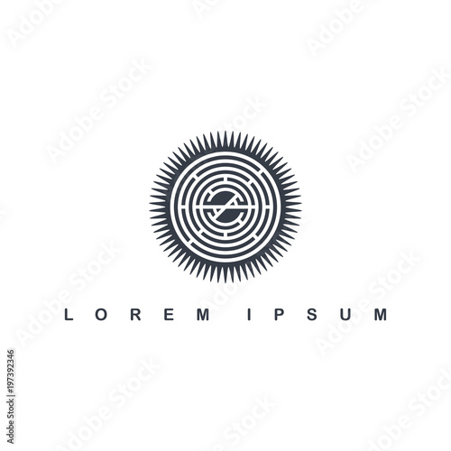 round circle native tribe sign symbol logo