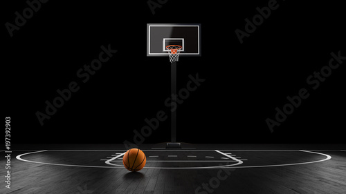 Basketball Arena with basketball ball © artegorov3@gmail