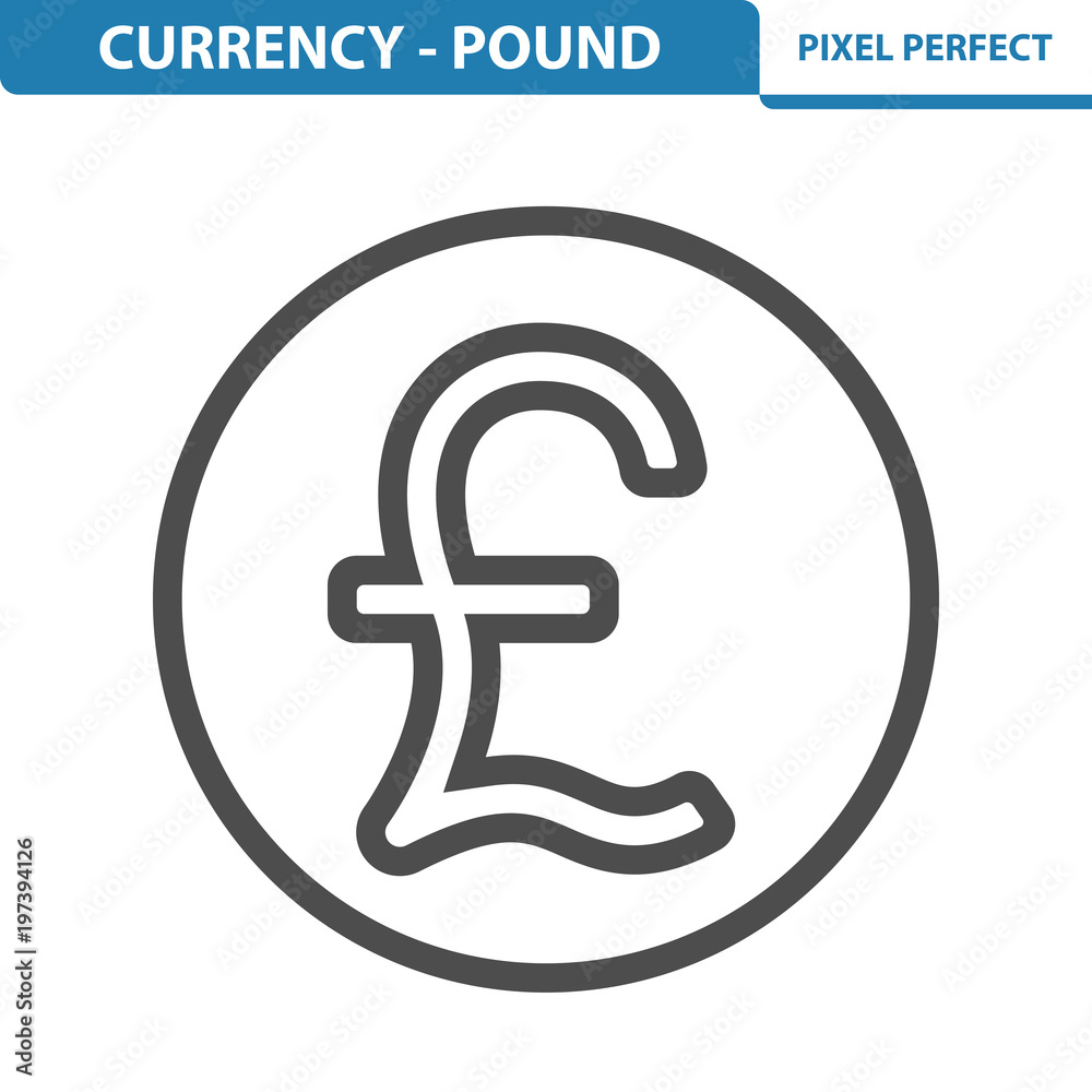 Currency - Pound Icon. EPS 8 format. Currency - Pound Icon. EPS 8 format.