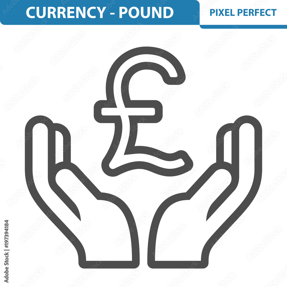Currency - Pound Icon. EPS 8 format. Currency - Pound Icon. EPS 8 format.