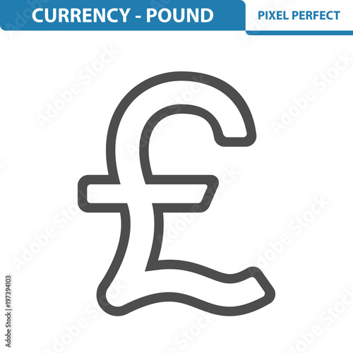 Currency - Pound Icon. EPS 8 format.