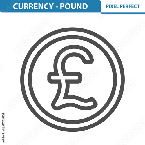 Currency - Pound Icon. EPS 8 format.