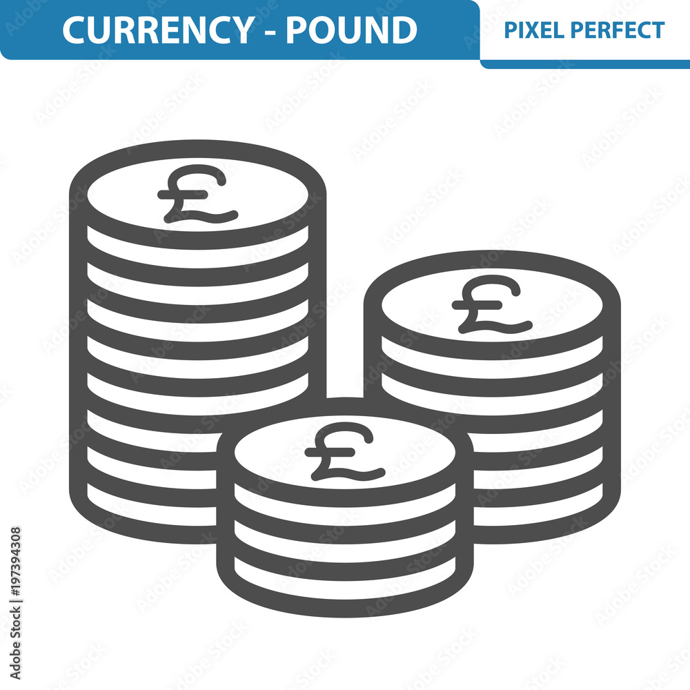 Currency - Pound Icon. EPS 8 format. Currency - Pound Icon. EPS 8 format.