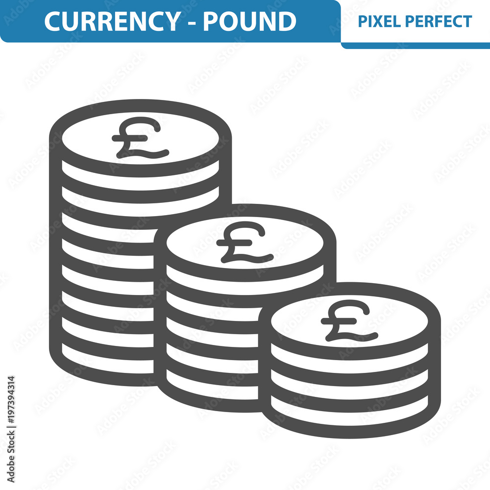 Currency - Pound Icon. EPS 8 format. Currency - Pound Icon. EPS 8 format.