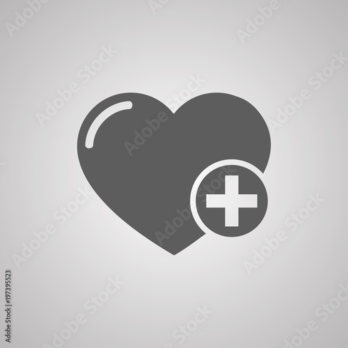 favorites line icon, heart plus outline and solid vector logo, linear pictogram isolated on white, pixel perfect illustration