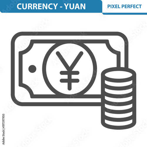 Yen / Yuan Icon. EPS 8 format.
