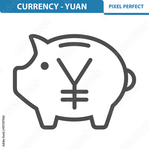Yen / Yuan Icon. EPS 8 format.