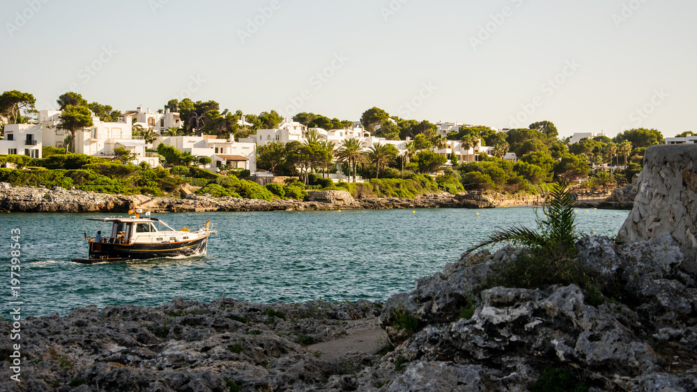 Coastal activities on Majorca east coast
