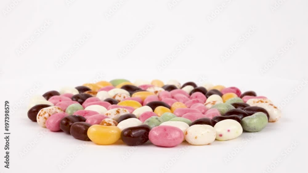 Jelly beans rotating. Loopable. Isolated. Jelly beans rotating. Loopable. Isolated.