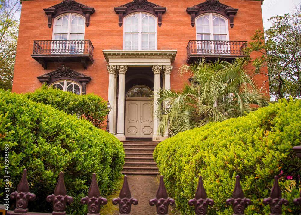 entrance to a house Savannah Stock Photo Adobe Stock