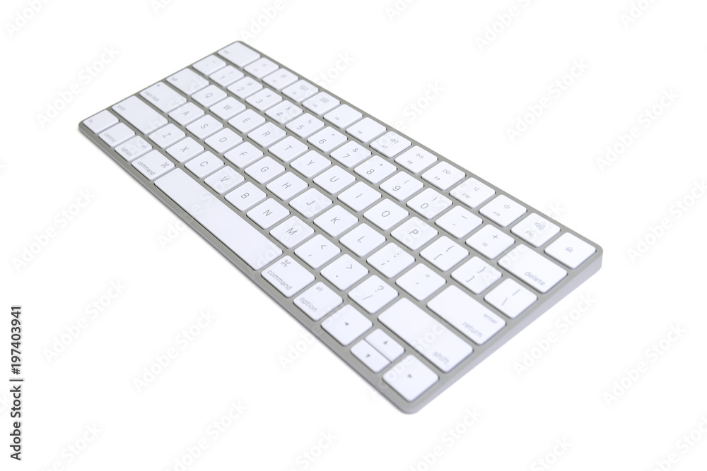 The modern and stylish keyboard for a computer The modern and stylish keyboard for a computer