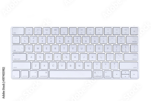 The modern and stylish keyboard for a computer