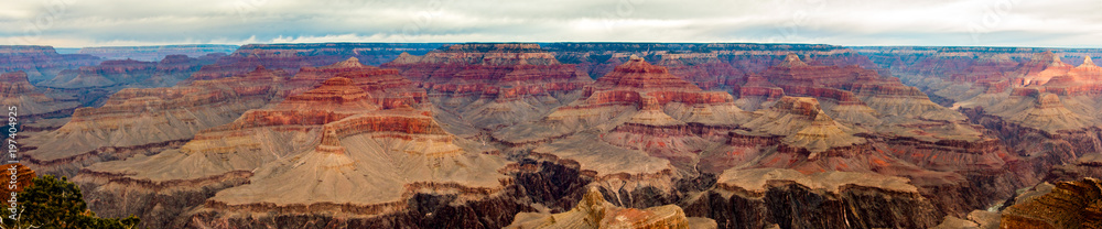 Panoramic view of the Grand Canyon