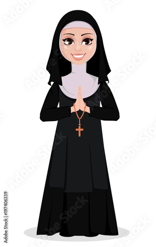 Nun cartoon character.