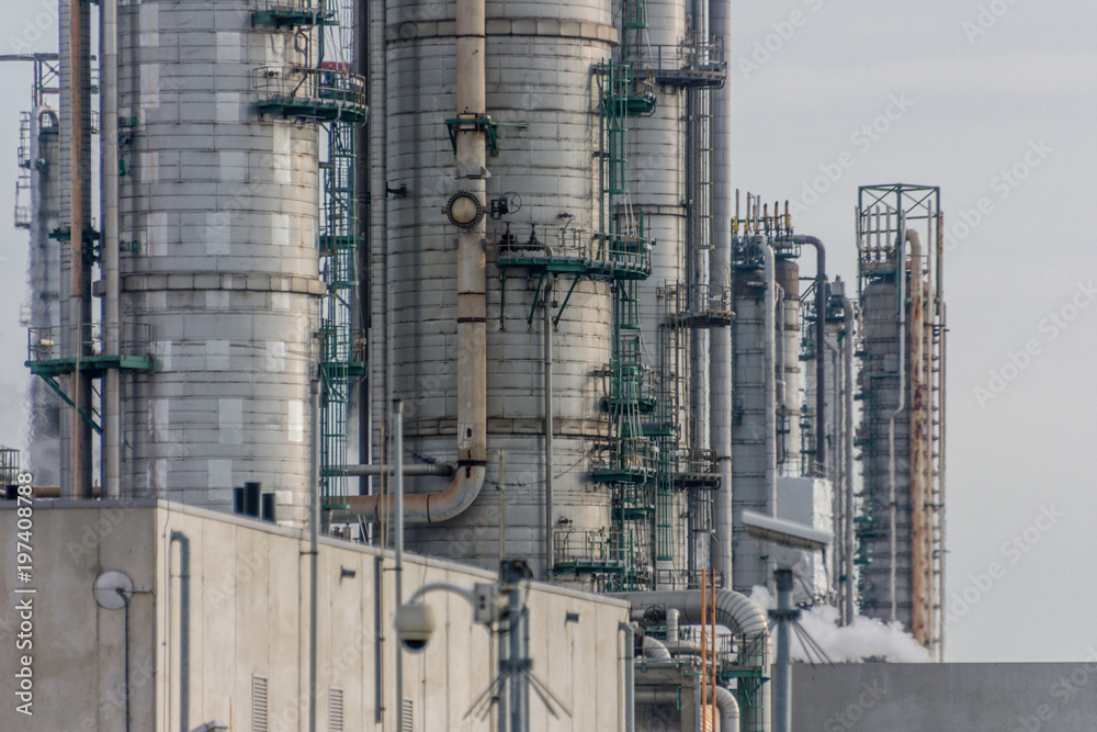Oil Refinery close-up