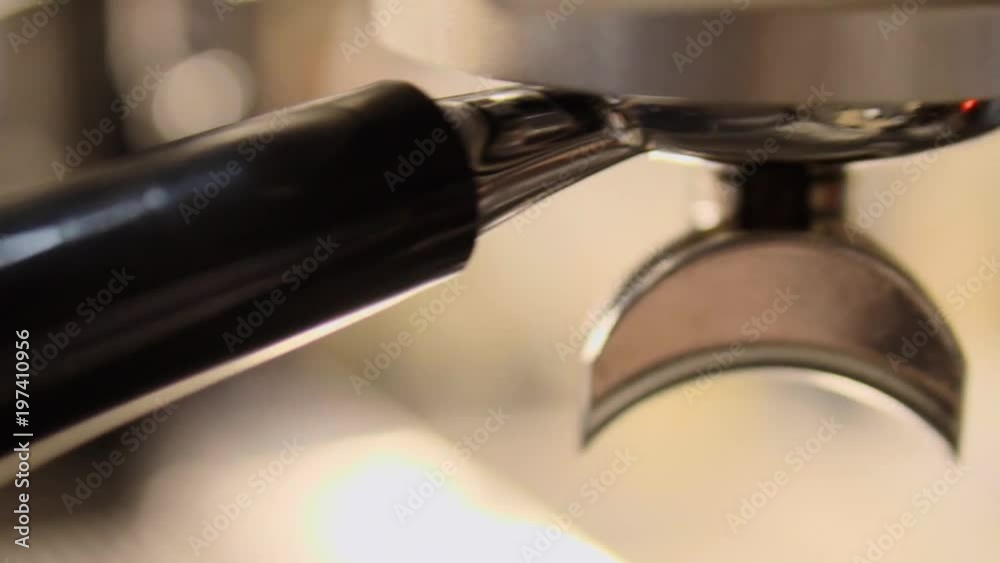 barista makes cappuccino close-up HD barista makes cappuccino close-up HD