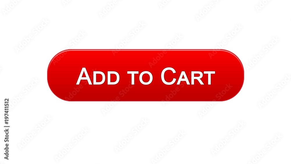 Add to cart web interface button red color design, online shopping application Add to cart web interface button red color design, online shopping application