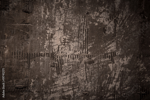 Texture from old rough grunge weathered wall with scratches