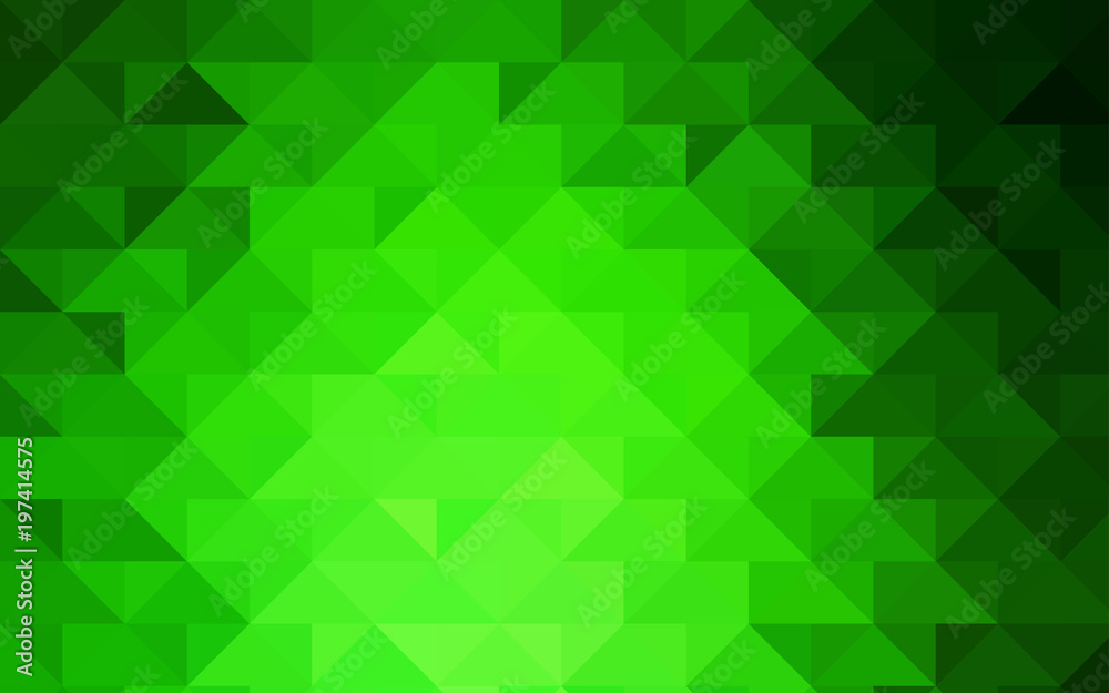 Light Green vector abstract mosaic template. Light Green vector abstract mosaic template.