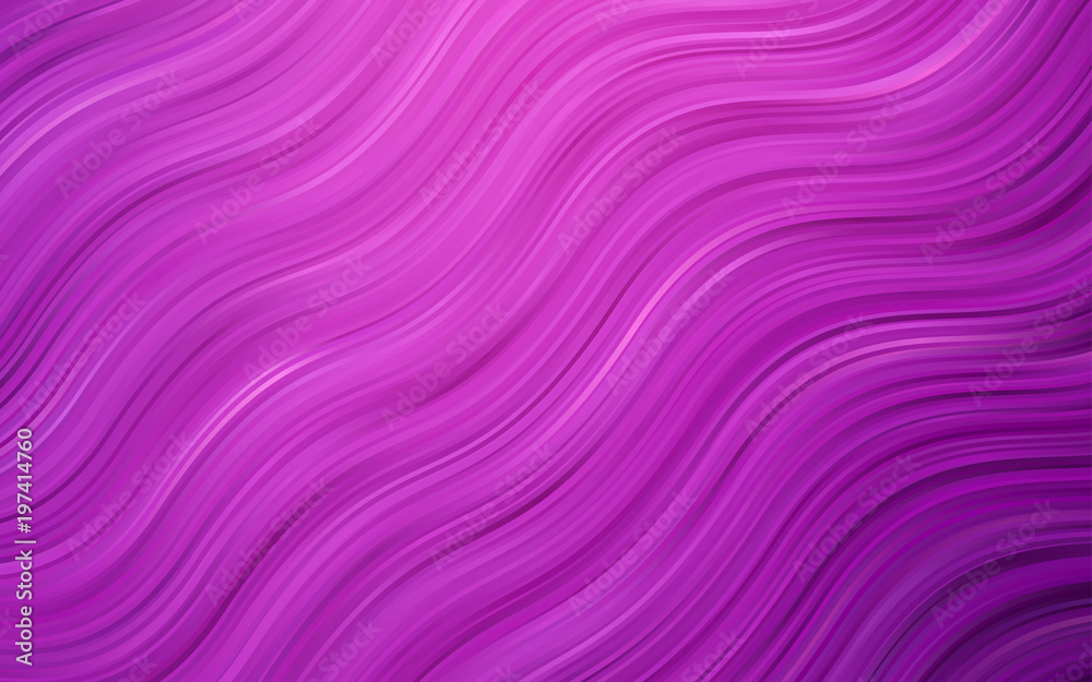 Fototapeta premium Light Pink vector pattern with bubble shapes.