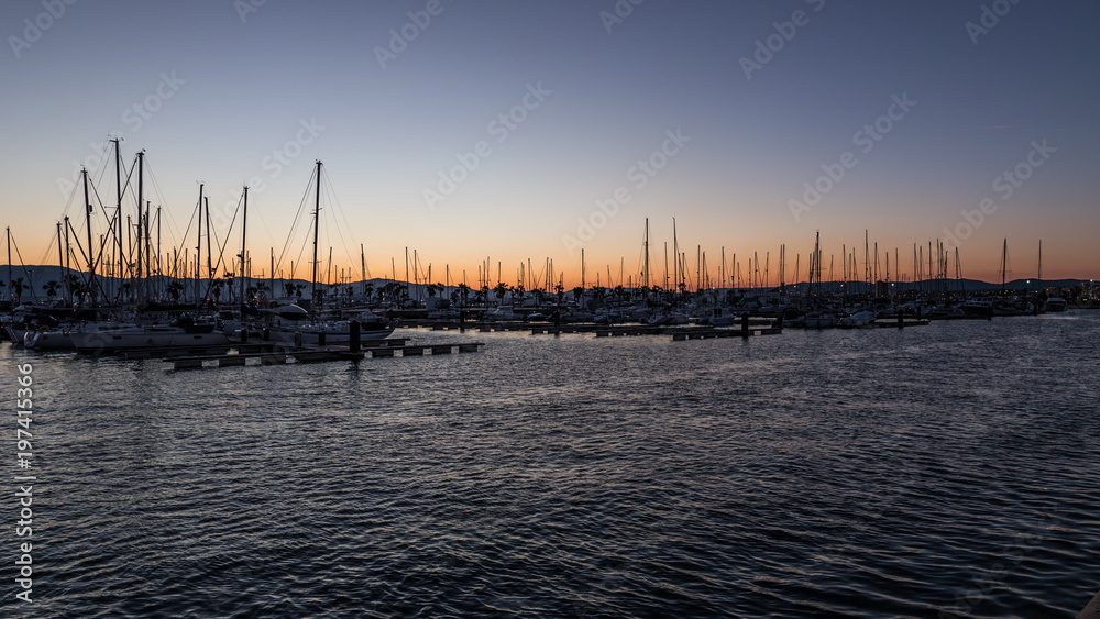 Fototapeta premium Alcaidesa Marina at Sunset