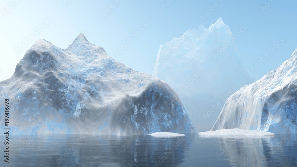 custom made wallpaper toronto digitalicebergs, ice in the northern sea