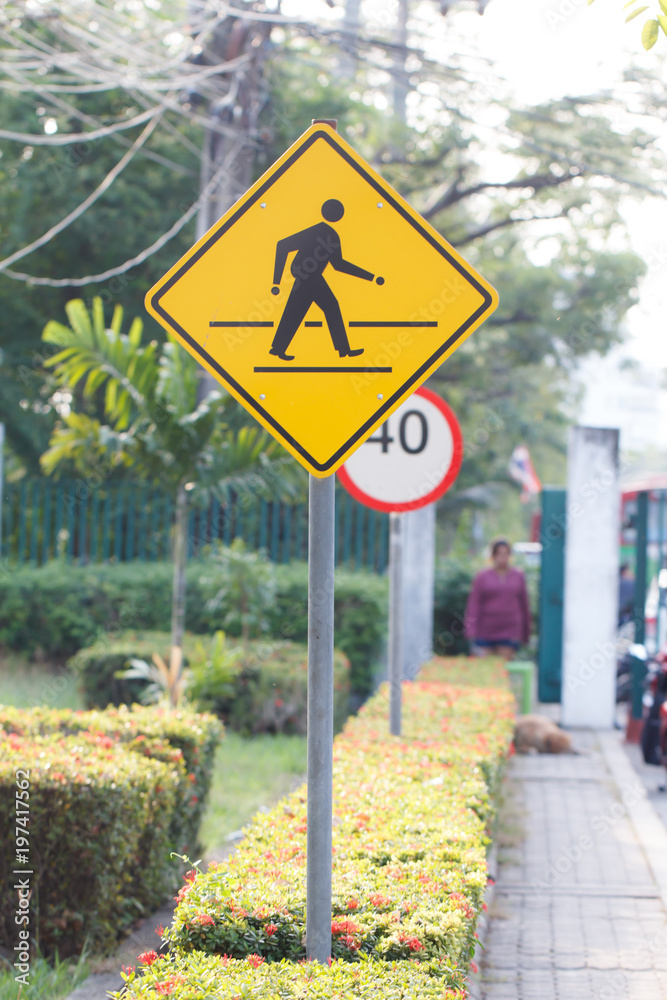 Walking sign