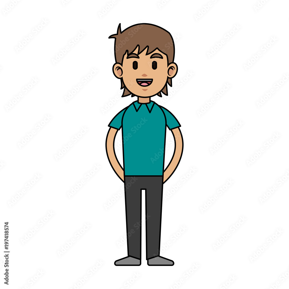 Young man cartoon vector illustration graphic design Young man cartoon vector illustration graphic design