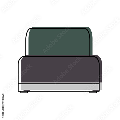 sofa chair soft texture furniture image vector illustration