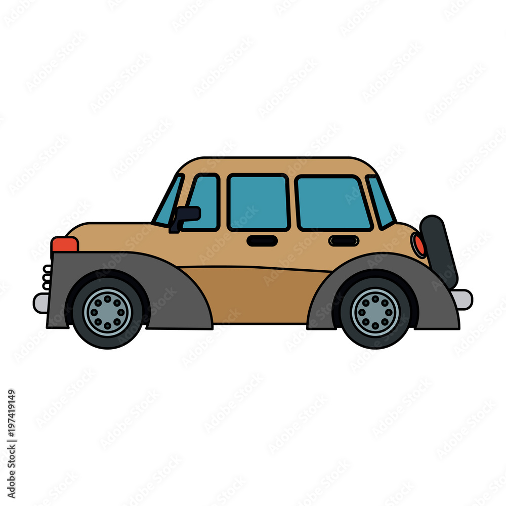 Retro car vehicle vector illustration graphic design