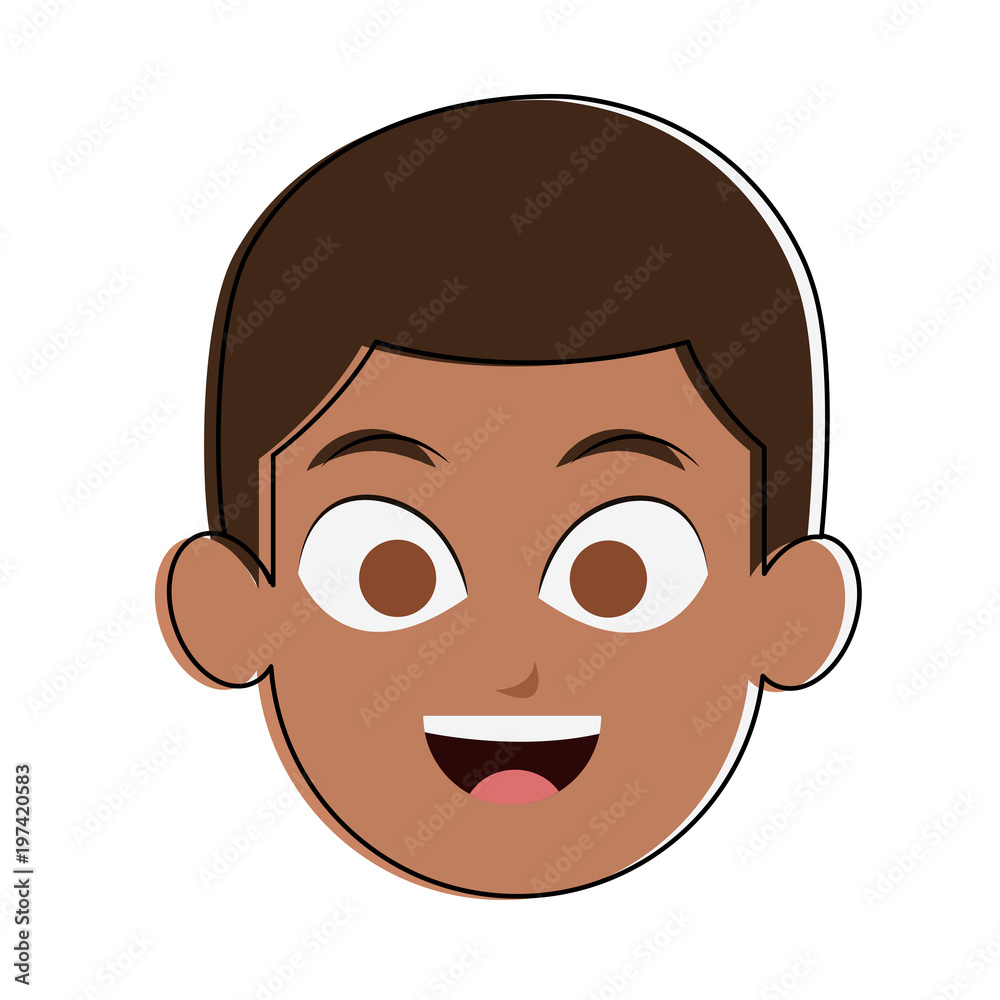 Man face cartoon vector illustration graphic design Man face cartoon vector illustration graphic design