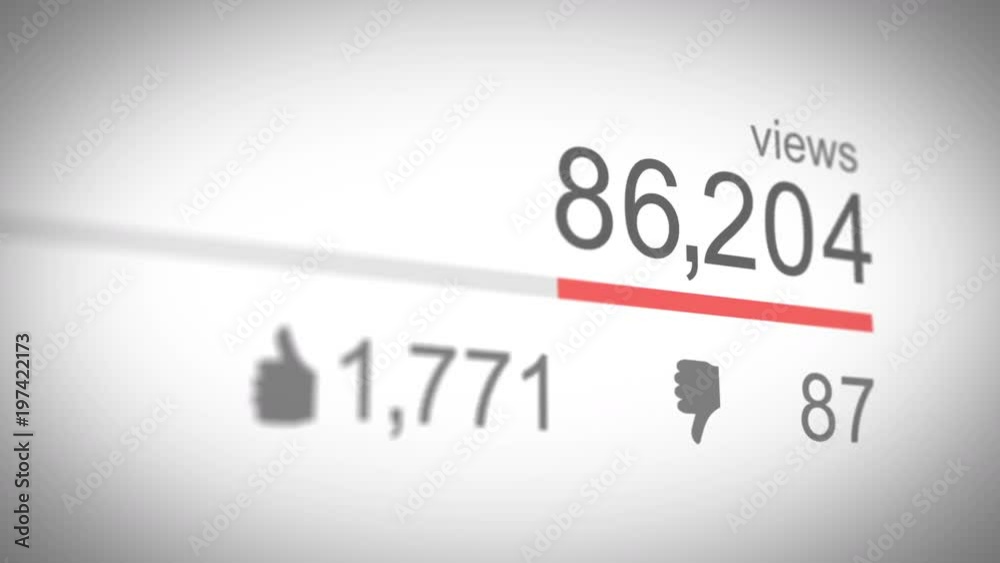 Social Media View Counter 01 Red