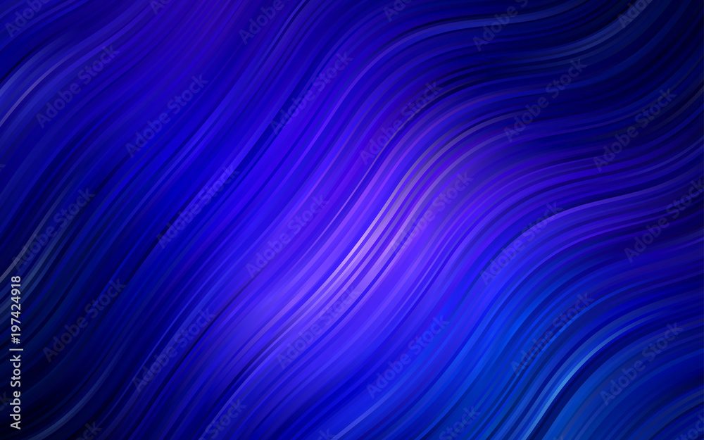 Dark BLUE vector template with bubble shapes. Dark BLUE vector template with bubble shapes.