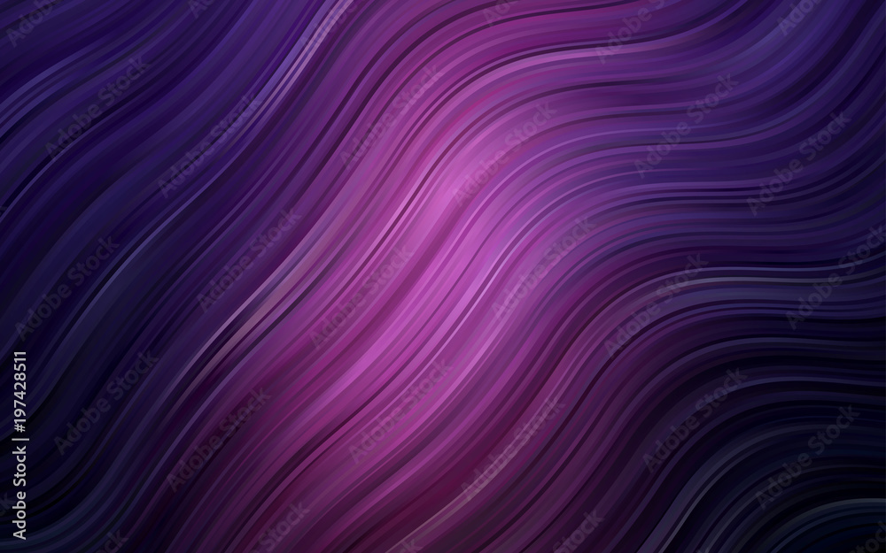 Dark Pink vector background with curved circles. Dark Pink vector background with curved circles.