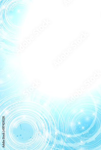 夏　波紋　水　背景