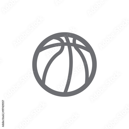 ball for basketball icon. Simple element illustration. ball for basketball symbol design template. Can be used for web and mobile