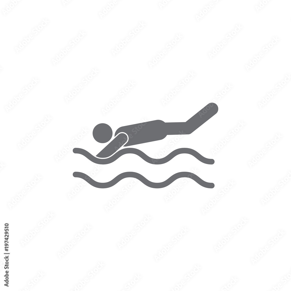 man dives into the water icon. Simple element illustration. man dives into the water symbol design template. Can be used for web and mobile man dives into the water icon. Simple element illustration. man dives into the water symbol design template. Can be used for web and mobile